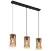 Globo lighting Mali hanging light black, 3-light sources