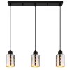 Globo lighting Alonso hanging light black, 3-light sources