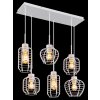 Globo lighting Nesa hanging light white, 6-light sources