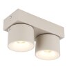 Globo lighting Rae ceiling light LED sand-coloured, 2-light sources