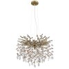 Globo lighting Queena chandelier gold, 8-light sources