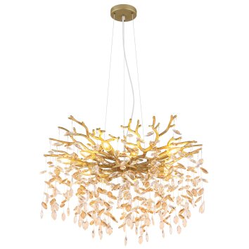 Globo lighting Queena chandelier gold, 10-light sources