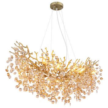 Globo lighting Queena chandelier gold, 10-light sources