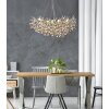 Globo lighting Queena chandelier silver, 10-light sources