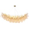Globo lighting Queena chandelier gold, 16-light sources