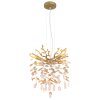 Globo lighting Queena chandelier gold, 4-light sources