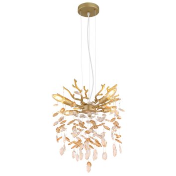 Globo lighting Queena chandelier gold, 4-light sources