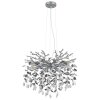 Globo lighting Queena chandelier silver, 8-light sources