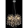 Globo lighting Queena chandelier silver, 8-light sources