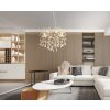 Globo lighting Queena chandelier silver, 8-light sources
