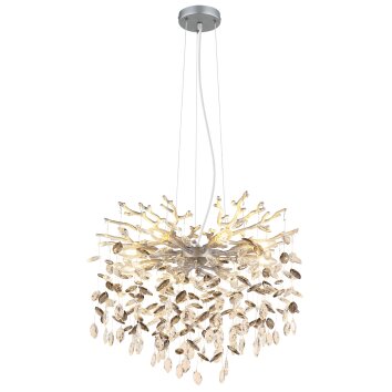 Globo lighting Queena chandelier silver, 8-light sources