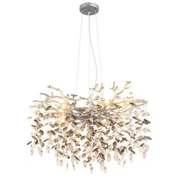 Globo lighting Queena chandelier silver, 10-light sources