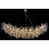 Globo lighting Queena chandelier silver, 16-light sources