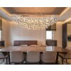 Globo lighting Queena chandelier silver, 16-light sources