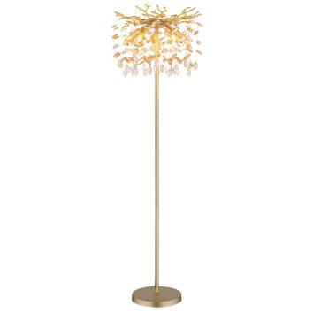 Globo lighting Queena floor lamp gold, 5-light sources