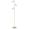Globo lighting Planta floor lamp Wood like finish, sand-coloured, 3-light sources