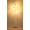 Globo lighting Planta floor lamp Wood like finish, sand-coloured, 3-light sources