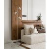Globo lighting Robby floor lamp sand-coloured, 3-light sources