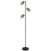 Globo lighting Mali floor lamp black, 3-light sources