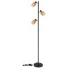 Globo lighting Mali floor lamp black, 3-light sources