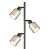 Globo lighting Villegas floor lamp black, 3-light sources