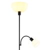 Globo lighting Hinton floor lamp black, 1-light source