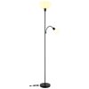 Globo lighting Hinton floor lamp black, 1-light source