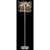 Globo lighting Queena floor lamp silver, 5-light sources