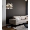 Globo lighting Queena floor lamp silver, 5-light sources
