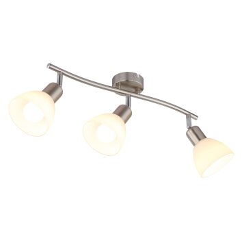 Globo lighting Malte ceiling light matt nickel, 3-light sources