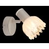 Globo lighting Planta wall light, wall spotlight Wood like finish, sand-coloured, 1-light source