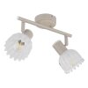 Globo lighting Planta ceiling light Wood like finish, sand-coloured, 2-light sources