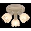Globo lighting Planta ceiling light Wood like finish, sand-coloured, 3-light sources