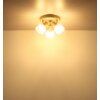 Globo lighting Planta ceiling light Wood like finish, sand-coloured, 3-light sources