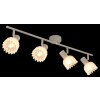Globo lighting Planta ceiling light Wood like finish, sand-coloured, 4-light sources
