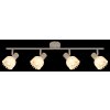 Globo lighting Planta ceiling light Wood like finish, sand-coloured, 4-light sources
