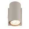 Globo lighting Robby wall light, wall spotlight sand-coloured, white, 1-light source
