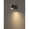 Globo lighting Robby wall light, wall spotlight sand-coloured, white, 1-light source