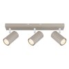 Globo lighting Robby ceiling light sand-coloured, 3-light sources