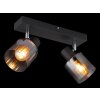 Globo lighting Jack ceiling light black, 2-light sources