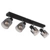 Globo lighting Jack ceiling light black, 4-light sources