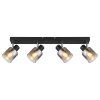 Globo lighting Jack ceiling light black, 4-light sources