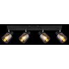 Globo lighting Jack ceiling light black, 4-light sources