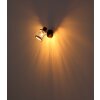 Globo lighting Mali wall light, wall spotlight black, 1-light source