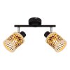 Globo lighting Mali ceiling light black, 2-light sources