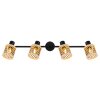 Globo lighting Mali ceiling light black, 4-light sources