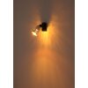 Globo lighting Alonso wall light, wall spotlight black, 1-light source