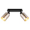 Globo lighting Alonso ceiling light black, 2-light sources