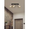Globo lighting Alonso ceiling light black, 3-light sources