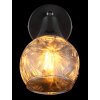 Globo lighting Frosta wall light, wall spotlight chrome, black, 1-light source